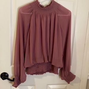 Mauve blouse